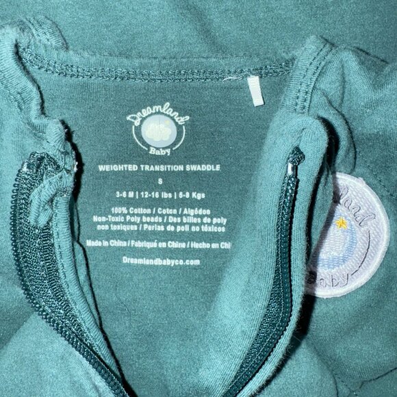 Dream Weighted Transition Swaddle Green Quilted Baby Sleep Sack, 3-6 months - Picture 3 of 3